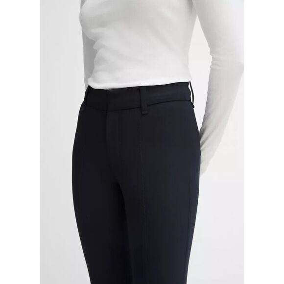 Vince Cigarette Pants Women's 2 Coastal Blue Stretch High-Rise Cropped NWT $325 - Picture 5 of 14